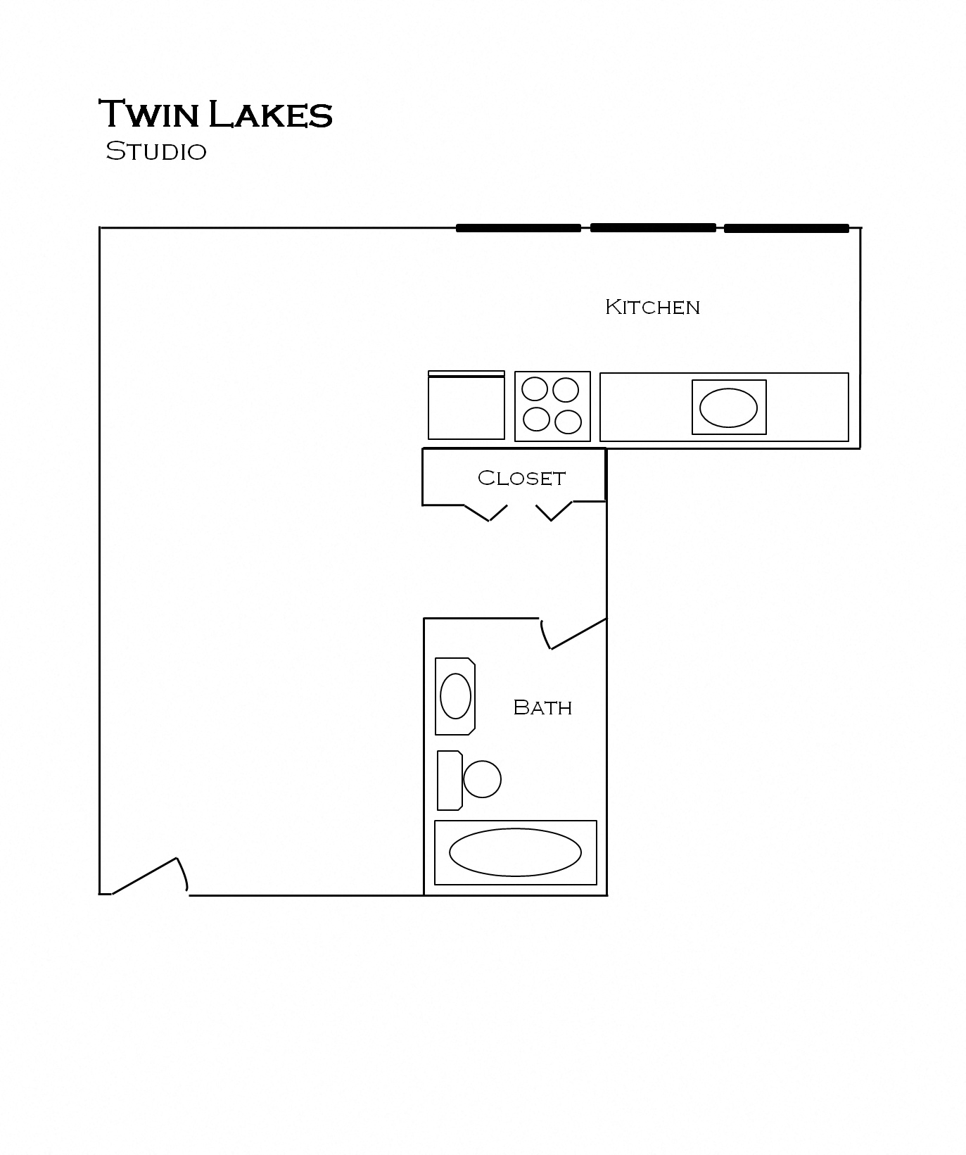 Twin Lakes Apartment floorplan